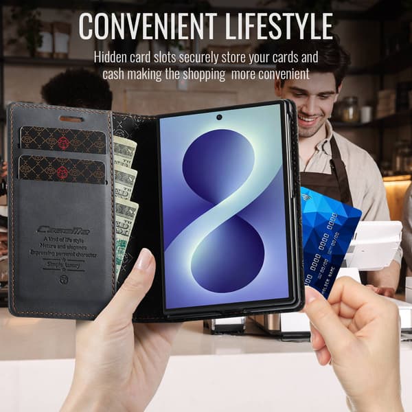 CASEME Telefonlommebokdeksel til Samsung Galaxy Z Fold8 Black