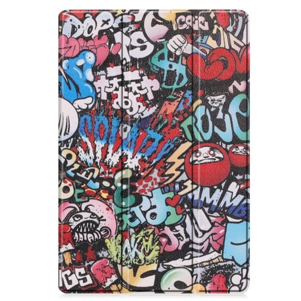 Kolmen taittotelineen älykotelo Samsung Galaxy Tab S10+ (S10 Plus) -puhelimelle Multicolor