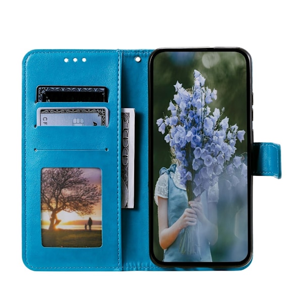 Preget totem mobildeksel for Samsung Galaxy A37 5G blå
