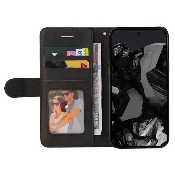 Til Google Pixel 9 Pro XL KT-serie-1 dobbeltfarve etui Black