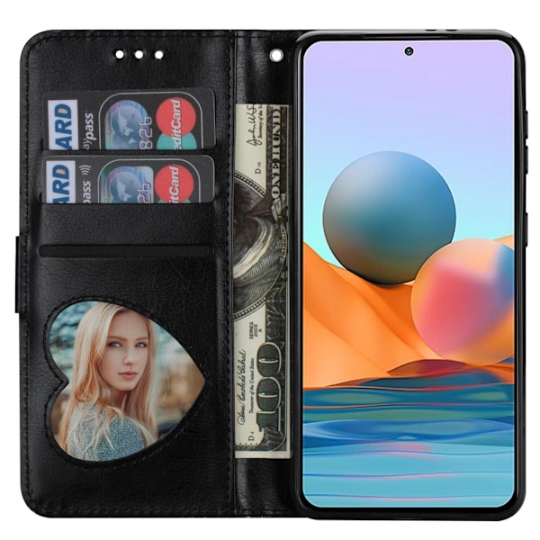 För Samsung Galaxy A56 5G Ställbart Glitterfodral med Dragkedjeficka - Svart Svart