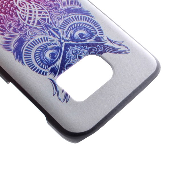 Samsung Galaxy S7 Edge Cover värikäs pöllö