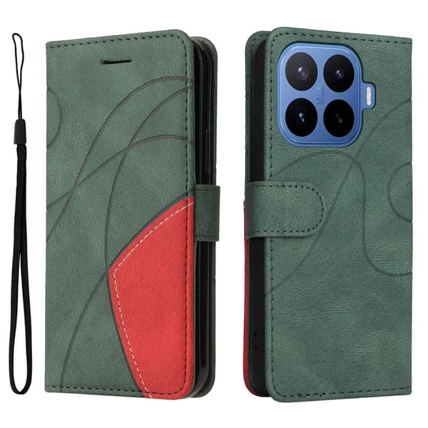 Til Xiaomi 17T Lommebokdeksel Bi-colour Green