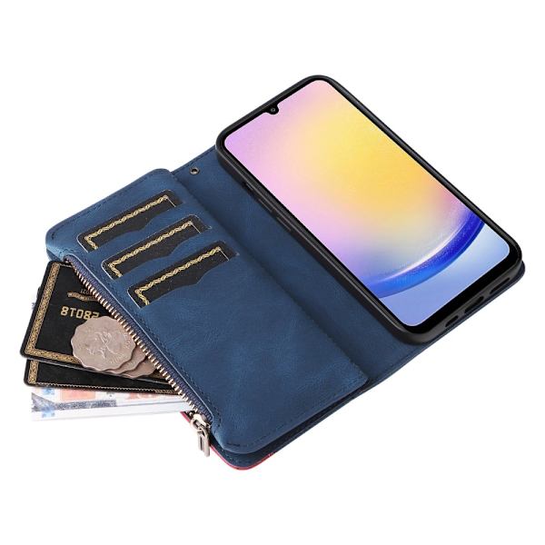 KT multifunktions - serie - 5 til Samsung Galaxy A25 telefonetui Blue