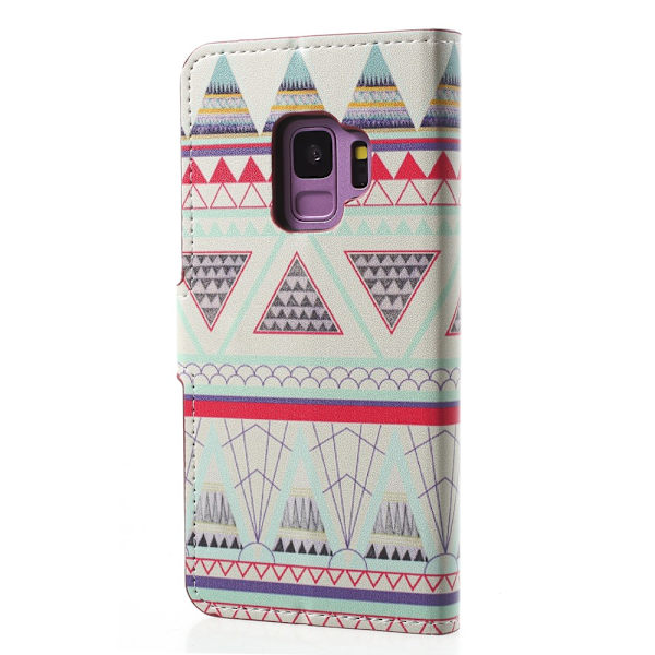 Samsung Galaxy S9 G960 Stand Cover Case - Tribal Triangle