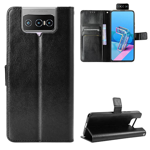 Asus Zenfone 7 /7 Pro Plånboksfodral Svart Svart