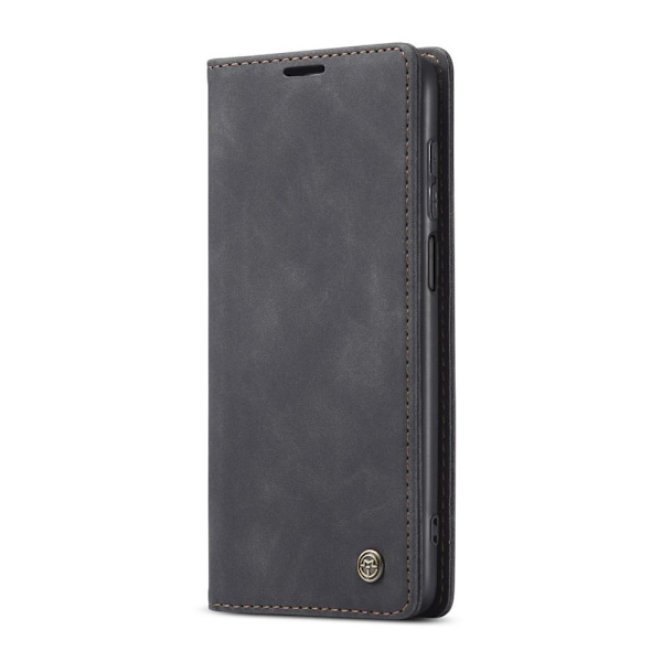 CASEME Retro tegnebog taske til Xiaomi Redmi Note 9 Pro Black