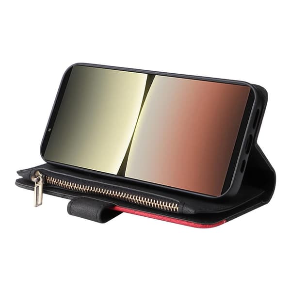 KT Multifunksjons Serie-5 For Sony Xperia 5 IV Telefonveske Black