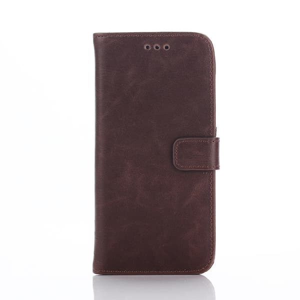 HTC ONE M9 Stilrent plånbokssuojakuori Brown