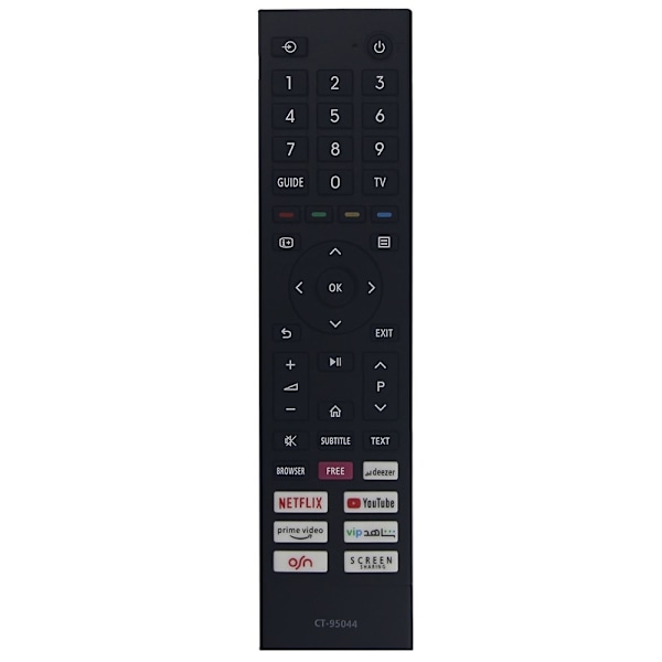 TV remote control Replacement for CT-95044 For TOSHIBA TV Black