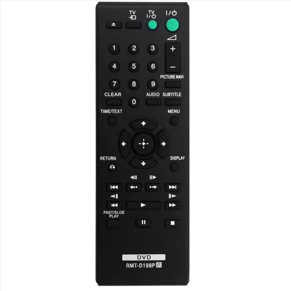 Fjärrkontroll Ersättning för RMT-D198P För Sony DVD Svart