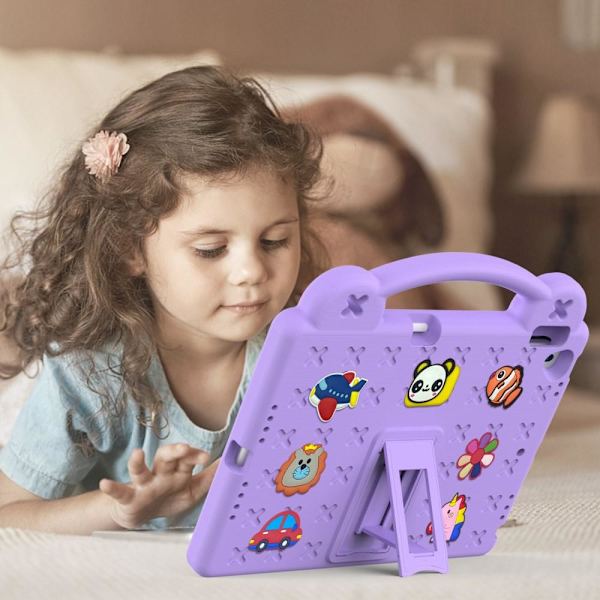 Apple iPad 10.2 2021 2020 2019 EVA Foam Stativdeksel - Lilla Purple