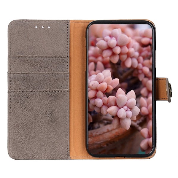 KHAZNEH för iPhone 16 Plånboksfodral - Khaki Khaki