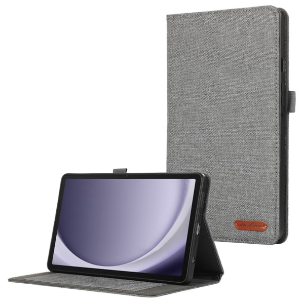 Samsung Galaxy Tab A9 Tabletetui Dækstofstruktur Grey
