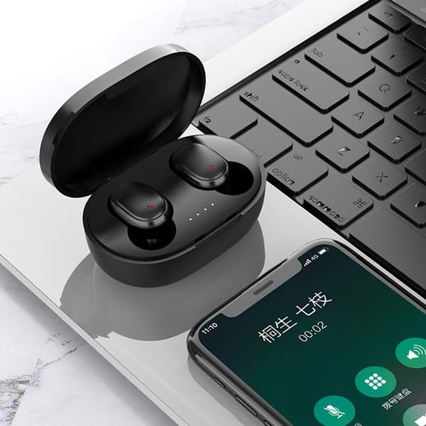 A6S PRO TWS Trådløse Hodetelefoner HiFi Lyd Støydempende Bluetooth In-Ear Green
