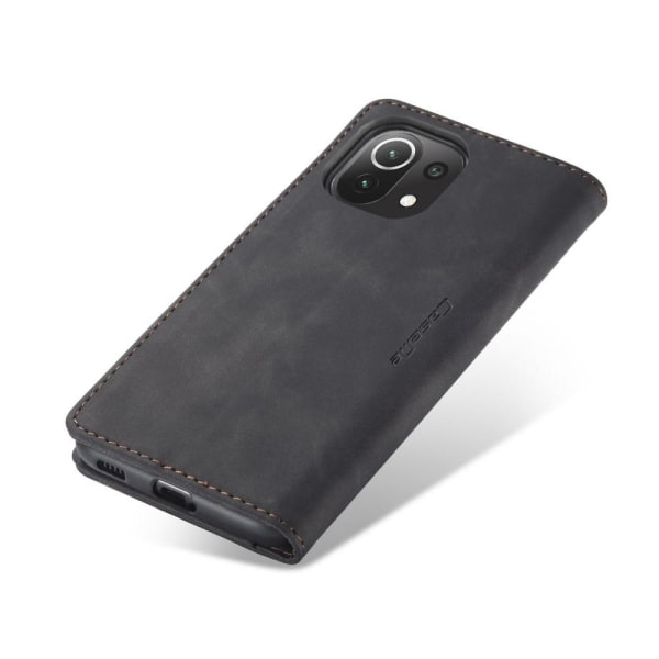 CASEME Retro lompakkokotelo Xiaomi Mi 11 Lite - Musta Black