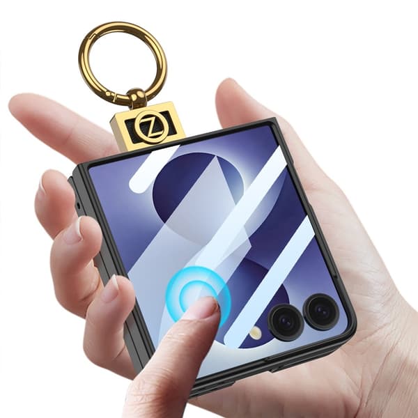 GKK Telefoncover med ringholder til Samsung Galaxy Z Flip8 Black