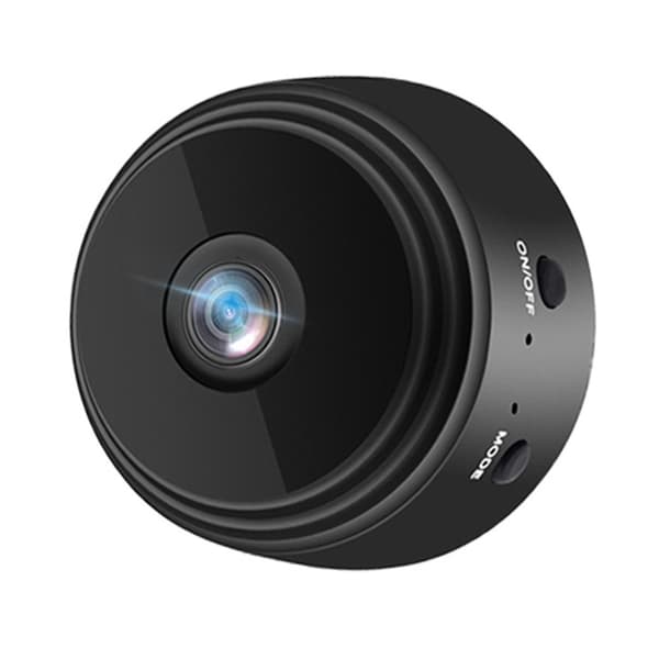 WiFi-kamera 1080P HD Magnetisk Overvåkingsspy uten Nattsyn Black