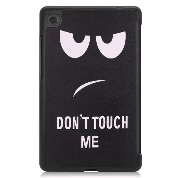 Tri - fold Fodral till Lenovo Tab M7 (3rd Gen) - Don't Touch Me Svart