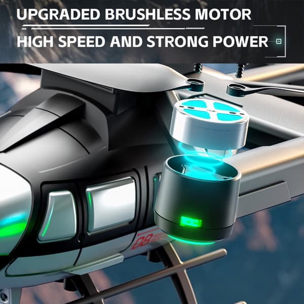 X38 DC-135 Helikopter Drone Kamera Luftfoto Quadcopter 2 batterier Black