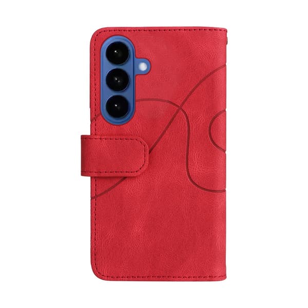 KS Plånboksfodral 9 kortplatser till Samsung Galaxy S26 - Röd Röd