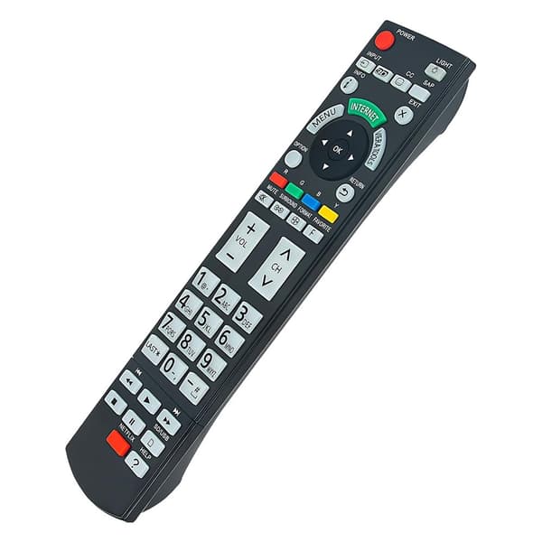 Fjernkontrollerstatning for N2QAYB000777 For Panasonic TV Black
