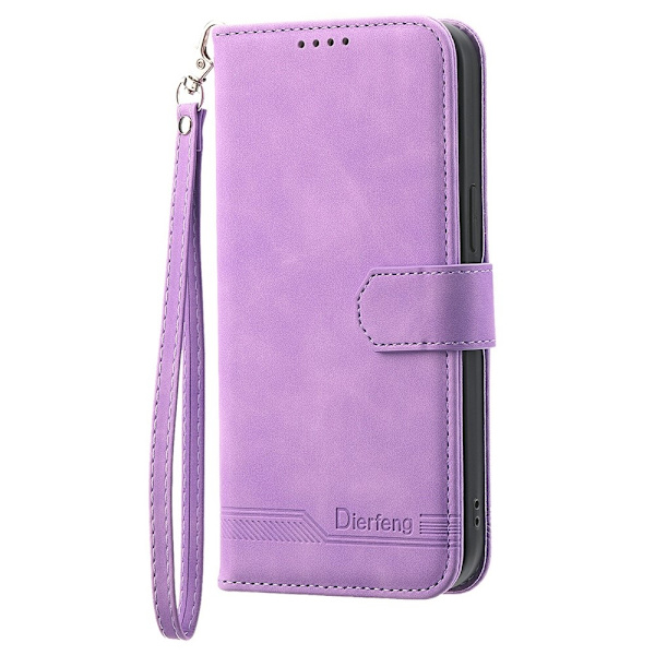DIERFENG Til Google Pixel 10a Pungcover med Stander og Håndledsrem Purple