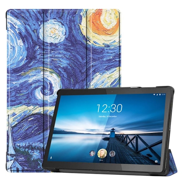 Trefoldelig veske til Lenovo Tab M10 FHD REL TB-X605FC - Oljemaleri Multicolor