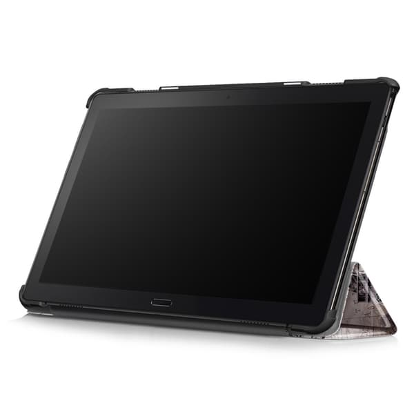 Kolminkertainen jalustan kansi Lenovo Tab P10 - mallille - Eiffel - torni Multicolor