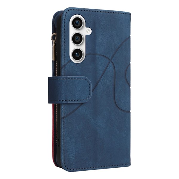 KT Multifunktion Series-5 Til Samsung Galaxy S23 FE Telefontaske - Blå Blue