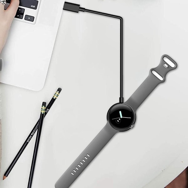 Smart Watch Charger for Google Pixel Watch, Magnetic Charging Dock Black