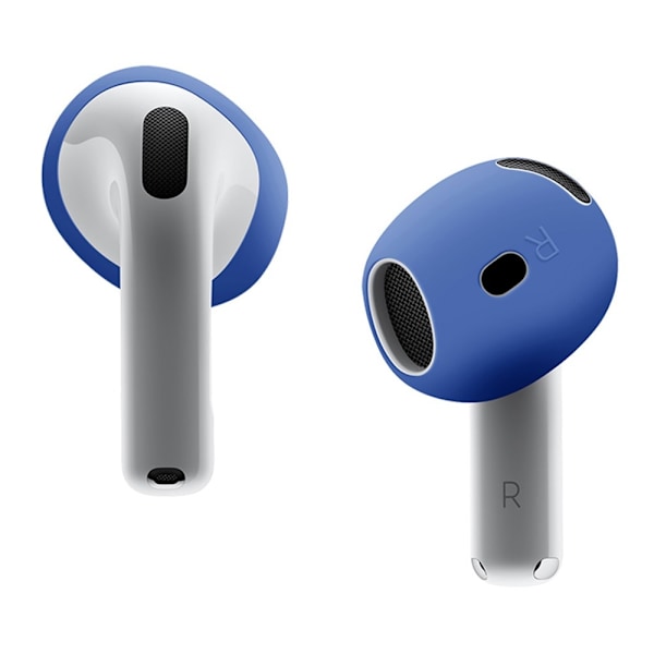 For AirPods 4 ørepropper Sklisikkert silikonetui Ørepropper Ørepropper - Blå Blue