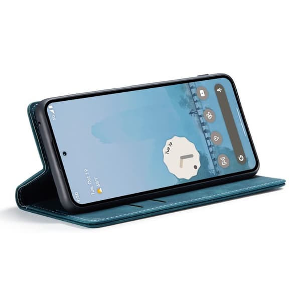 CASEME For Google Pixel 9 Pro XL Etui med Kortlomme og Stativ Blue