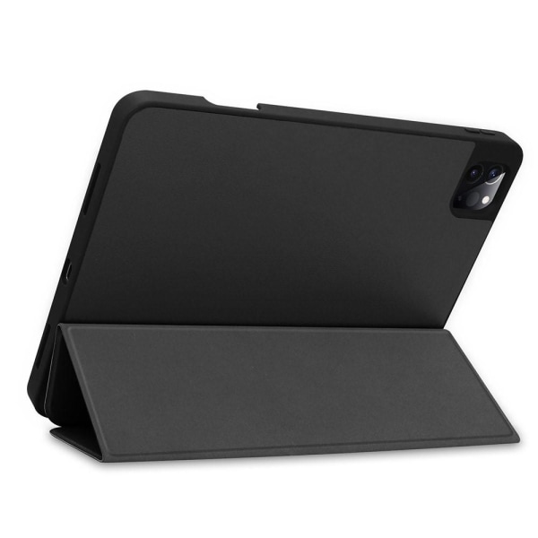 Til iPad Pro 11 2021 Trifoldet Stand Tabletetui Cover - Sort Black