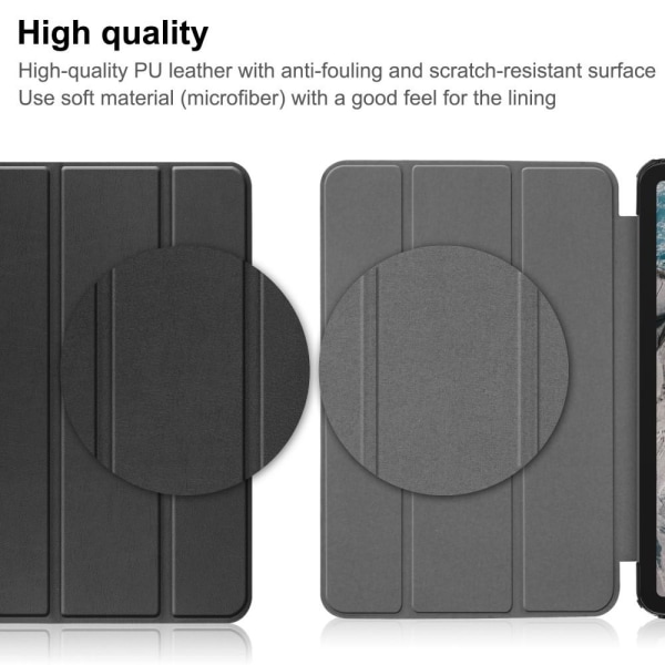 Tabletstativ Slim Fit Cover til Nokia T20 - Sort Black