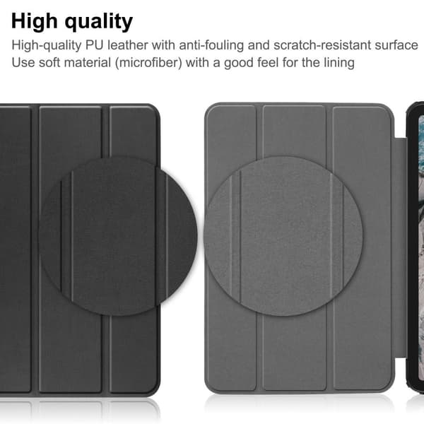 Tablettiteline Slim Fit Suojakuori Nokia T20:lle - Musta Black