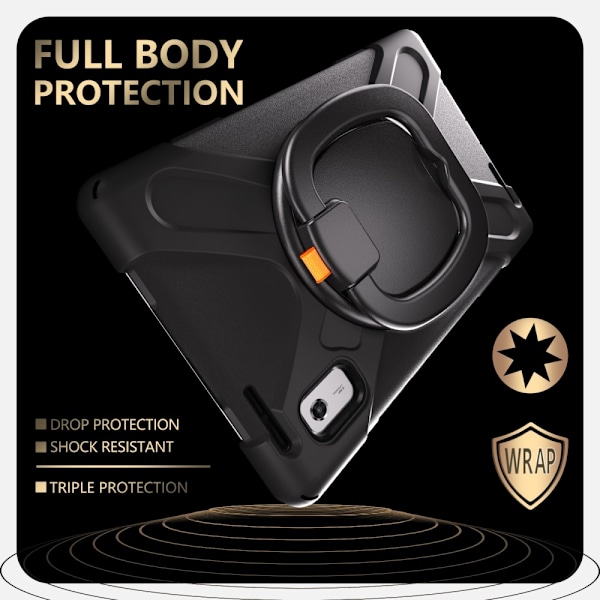 Lenovo Tab M9 TB-310FU (2023) Heavy Duty Armor -kotelo Black