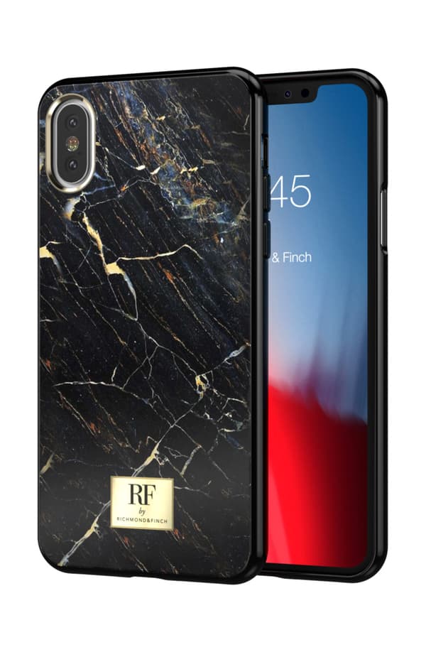 RF by Richmond & Finch cover til iPhone XS Max - Sort Marmor Black