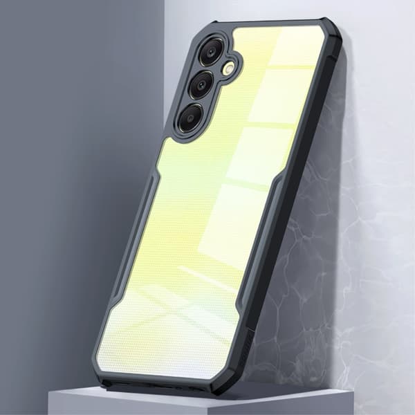 XUNDD Bakdeksel for Samsung Galaxy A25 Akryl+TPU Telefonveske Black