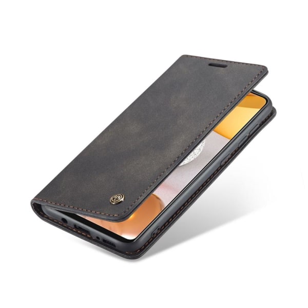 CASEME Retro tegnebog taske til Samsung Galaxy S21 Black
