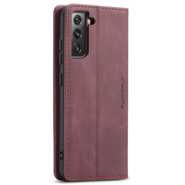 CASEME Retro Wallet Case for Samsung Galaxy S22 - Red Red