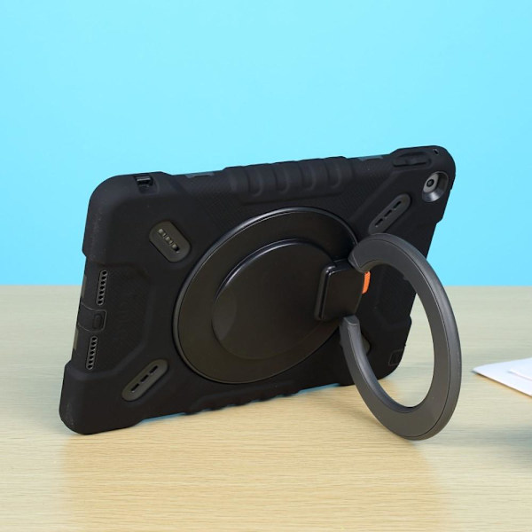 PEPKOO iPad 9.7 (2017/2018) / iPad Air Extreme Armor - Svart 360 graders svängbart stativ Svart