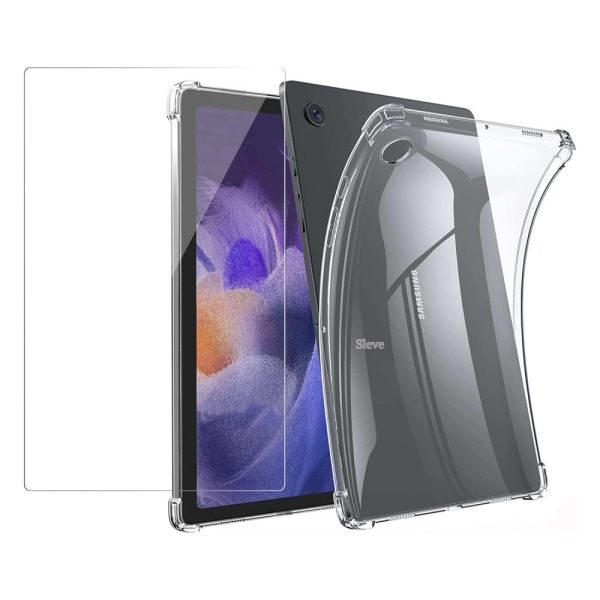 Samsung Galaxy Tab A9+ Kuori Kirkas TPU + Reunahiomattu Transparent