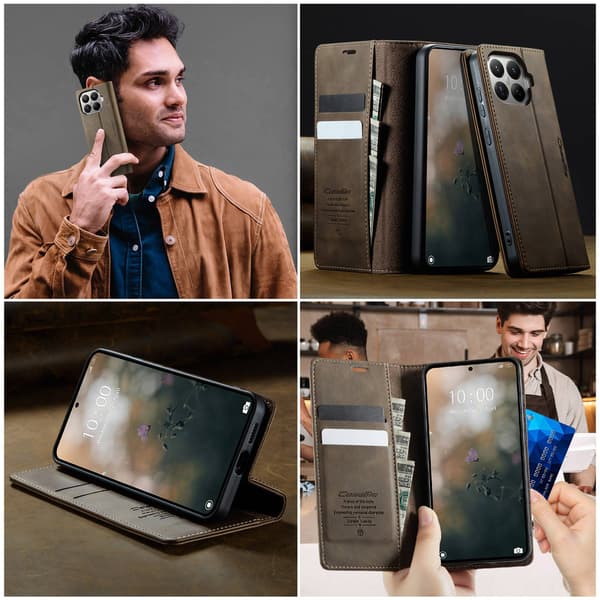 CASEME Til Xiaomi 17T Pungcover Brown