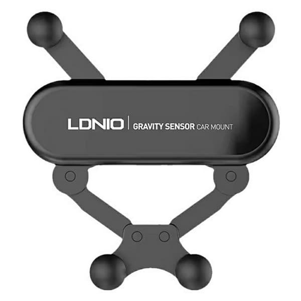 Mobilholder til bilen – 4-punkts tyngdekraftsholder med 360° rotation (til ventilationsrist) Black