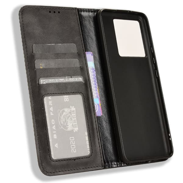 Wallet Stand Flip - telefonetui til Xiaomi 13T / 13T Pro - Sort Black