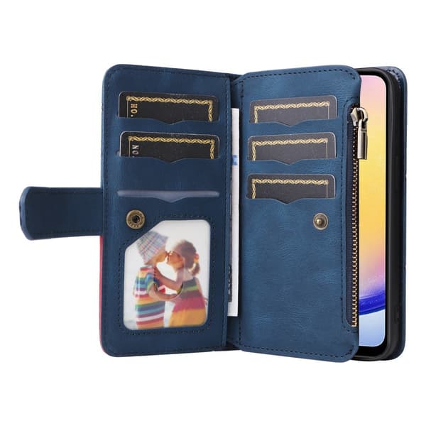 KT multifunktions - serie - 5 til Samsung Galaxy A25 telefonetui Blue