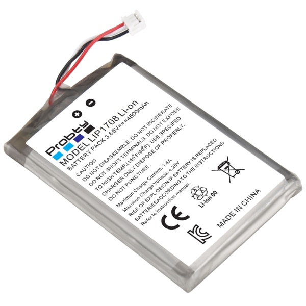 Ersättnings batteri Playstation 5 PS5 DualSense CFI-ZCT1W handkontroll grå