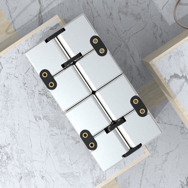 Fidget Toy Stress Avslappning Infinite Cube Flip Kub Blå Blå
