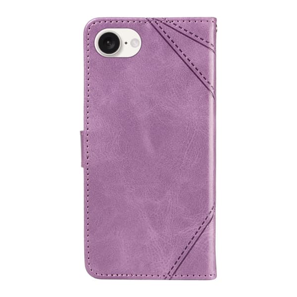 Lommebokdeksel til iPhone 17e / 16e – Geometrisk Linje Purple